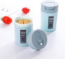 Load image into Gallery viewer, Creative dental wooden toothpick holder with sliding lid, perfect for keeping toothpicks clean and organized.