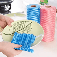 Load image into Gallery viewer, Cleaning Cloth/Sponge - Cleaning Cloth Roll – 50 Pcs Multipurpose & Disposable Cloth | 25 x 30 cm