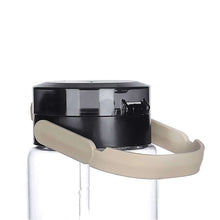 Load image into Gallery viewer, Bottles - Plastic Water Bottle - 1500 ml. Water Bottle with Airtight Lid & Handle top view showing airtight lid and ergonomic handle.