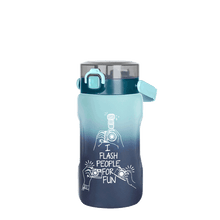 تحميل الصورة في عارض المعرض، Bottles - Plastic Water Bottle - 1500 ml. Water Bottle with Airtight Lid & Handle, featuring fun design for hydration.