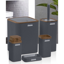 تحميل الصورة في عارض المعرض، Bathroom Accessories Set - 5 Pcs Decor Bathroom Set (Stella) - Wooden Frame