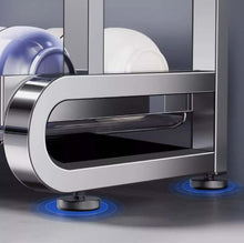 Load image into Gallery viewer, 2-Tier Large Stainless Steel Dish Drying Rack for Kitchen Counter | Large Dish Drainer with Utensil Holder