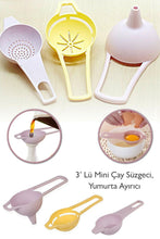 Load image into Gallery viewer, Tea Strainer, Funnel and Egg Separator , 3 in 1 Set