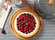 Load image into Gallery viewer, Elegant Wooden Cake Stand & Serving Platter with Acrylic Dome Lid - 29 cm Diameter
