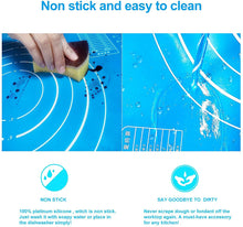 Load image into Gallery viewer, Pastry Silicone Baking Mat sheet with Scale - Size 43.0 cm x 35.0 cm