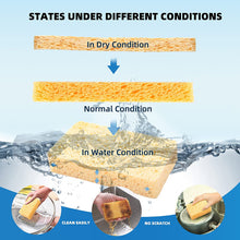 Load image into Gallery viewer, Eco-Friendly Cellulose Sponge - Non-Scratch, Strong Absorption - 11 cm×7 cm