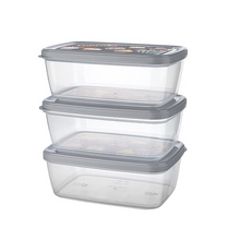تحميل الصورة في عارض المعرض، أوعية تخزين الطعام البلاستيكية - مجموعة صناديق تخزين Aria - مجموعة من 3 قطع × 850 مل. - صناديق تخزين الطعام في الثلاجة