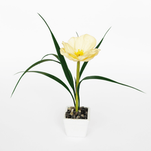Load image into Gallery viewer, Artificial Flower Plant in Mini Plastic Pot (22 x 9 x 9 cm)