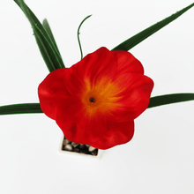 Load image into Gallery viewer, Yellow flower with green leaves on a white background