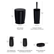 تحميل الصورة في عارض المعرض، Bathroom Accessories Set - 5 Pcs Decor Bathroom Set (Elegance) - Silver Frame