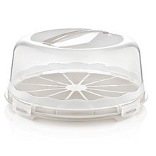 Load image into Gallery viewer, Food/Cake Holder - Round Portable Cake / Pastery Carrier - Cake Box Comes With Handle