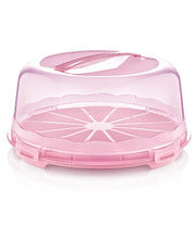 Load image into Gallery viewer, Food/Cake Holder - Round Portable Cake / Pastery Carrier - Cake Box Comes With Handle