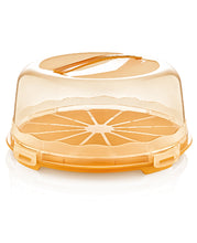Load image into Gallery viewer, Food/Cake Holder - Round Portable Cake / Pastery Carrier - Cake Box Comes With Handle