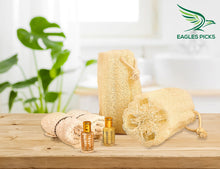 Load image into Gallery viewer, Premium Egyptian Natural Bath Loofah Sponges - 100% Organic, Gentle Exfoliation (Set of 2)