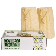 Load image into Gallery viewer, Premium Egyptian Natural Bath Loofah Sponges - 100% Organic, Gentle Exfoliation (Set of 2)