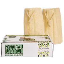 Load image into Gallery viewer, Premium Egyptian Natural Bath Loofah Sponges - 100% Organic, Gentle Exfoliation (Set of 2)