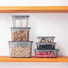 Load image into Gallery viewer, Food Storage Containers Set with Plastic Lid (3 Pcs - 1,200 ml., 670 ml., 400 ml.)