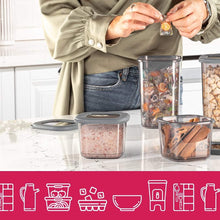 Load image into Gallery viewer, Food Storage Containers with Silicone Lid Square (550 ml.)