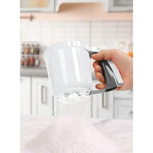 Load image into Gallery viewer, Sieves - Plastic Flour Sifter - Baking Sifter with Handle - 400 ml. Flour Sieve with Hand Press