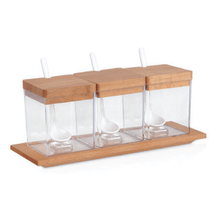 تحميل الصورة في عارض المعرض، Food Storage Containers Set - Acrylic Canisters & Tray