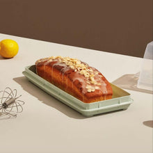 Load image into Gallery viewer, Food/Cake Holder - Rectangular Portable Baton Cake Carrier - Cake Box Comes With Handle