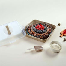Load image into Gallery viewer, Food/Cake Holder - Square Portable Pasta / Pastery Carrier - Cake Box Comes With Handle