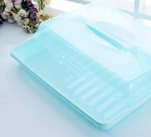 Load image into Gallery viewer, Food/Cake Holder - Square Portable Pasta / Pastery Carrier - Cake Box Comes With Handle