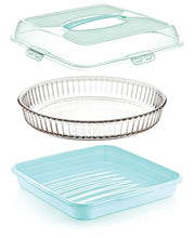 Load image into Gallery viewer, Food/Cake Holder - Square Portable Pasta / Pastery Carrier - Cake Box Comes With Handle