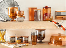 Load image into Gallery viewer, Food Storage Contaier - Airtight 1.4L Acrylic Food & Biscuit Storage Container with Stylish Wooden Lid