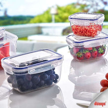 Load image into Gallery viewer, Food Storage Containers Set (550, 1000, 1800 & 3000 ml.) - Plastic Sealed Rectangular Storage Containers Set Of 4