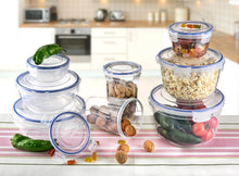 تحميل الصورة في عارض المعرض، Food Storage Containers (Set of 4 - 625, 1200, 2100 & 3400 ml.) - Sealed High Round Storage
