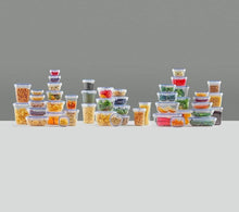 تحميل الصورة في عارض المعرض، Food Storage Containers (Set of 4 - 625, 1200, 2100 & 3400 ml.) - Sealed High Round Storage