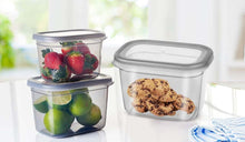 تحميل الصورة في عارض المعرض، Food Storage Containers Set with Plastic Lid (3 Pcs - 2,300 ml., 1,300 ml., 800 ml.)