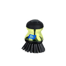 Load image into Gallery viewer, Soap Dispensing Palm Dish Brush (Black) - Kitchen Brush for Cleaning