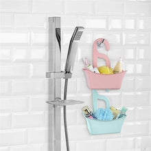 Load image into Gallery viewer, Plastic Hanging Storage Basket - Hook Multi-Purpose Bathroom Basket