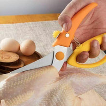 تحميل الصورة في عارض المعرض، مقص مطبخ عالي التحمل مع قفل أمان - مقص متعدد الأغراض من الفولاذ المقاوم للصدأ - مقص دواجن ولحوم