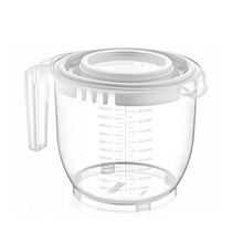 تحميل الصورة في عارض المعرض، Mixing Bowl With Lid - Multi-Purpose Mixer Bowl (2.2 Lt.) - Mixing Bowl for Hand Mixers