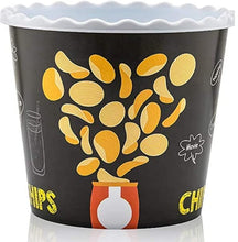 تحميل الصورة في عارض المعرض، Modern Style Reusable Plastic Pop corn Container / Popcorn Bowl for Movie Theater Night - Washable in the Dishwasher - BPA Free