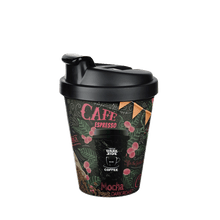 Load image into Gallery viewer, Cups/Mugs/Jars/Jugs - Plastic Reusable Coffee Cup with Lid - Motto Termo Cup - 400ml. / 14oz. Travel Mug