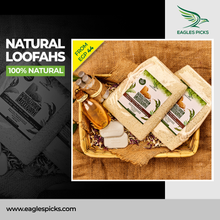Load image into Gallery viewer, Premium Egyptian Natural Bath Loofah Sponges - 100% Organic, Gentle Exfoliation (Set of 2)