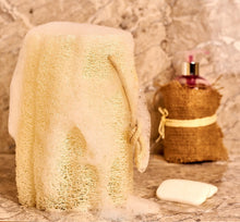 Load image into Gallery viewer, 1 Pc Bath Sponges/Loofahs - Egyptian Natural Loofah - Single - 100% Natural - 15cm X 20cm