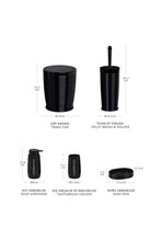 تحميل الصورة في عارض المعرض، طقم اكسسوار حمام 5 قطع ديكور حمام (Elegance) - اوشن هوم كوليكشن - اطار خشبى