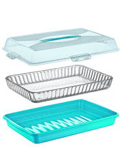 Load image into Gallery viewer, Food/Cake Holder - Rectanguler Portable Pasta / Pastery Carrier - Cake Box Comes With Handle