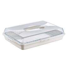 Load image into Gallery viewer, Food/Cake Holder - Rectanguler Portable Pasta / Pastery Carrier - Cake Box Comes With Handle