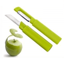 تحميل الصورة في عارض المعرض، Peelers - Dual function Peeler & Knife - 2 in 1 Vegetable & Fruit Peeler