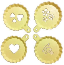 Load image into Gallery viewer, Plastic Cappuccino Stencil Set - Decorative Pattern Set for Cappuccino, Latte and Hot Chocolate