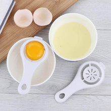 تحميل الصورة في عارض المعرض، Plastic Egg Separator & Stainless Steel Mesh Tea Strainer Set - 2 in 1