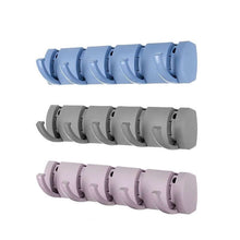 Load image into Gallery viewer, Plastic Self Adhesive Hook Rack/Organizer for Kitchen Or Bathroom - 5 Hooks