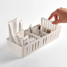 Load image into Gallery viewer, Plastic Storage Organizer with 5 Adjustable Compartments