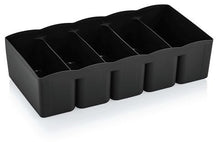 Load image into Gallery viewer, Plastic Storage Organizer with 5 Compartments - Small size - (10.5 x 27.5 x 6.5 cm)